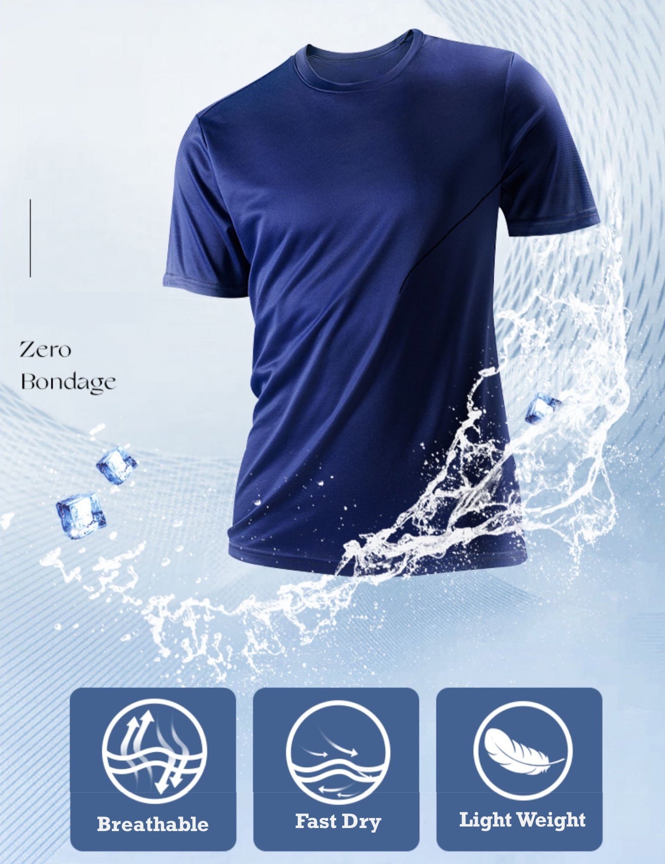 Microfiber Tshirt [7Helai RM100] Unisex Jersey 100% Prime Tech Microfiber Anti UV Anti Bacteria