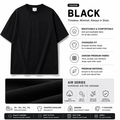 Basic Apparel Air Series Oversized Air Tee 240GSM