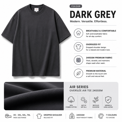 Basic Apparel Air Series Oversized Air Tee 240GSM