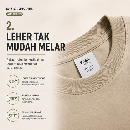 Basic Apparel Air Series Oversized Air Tee 240GSM