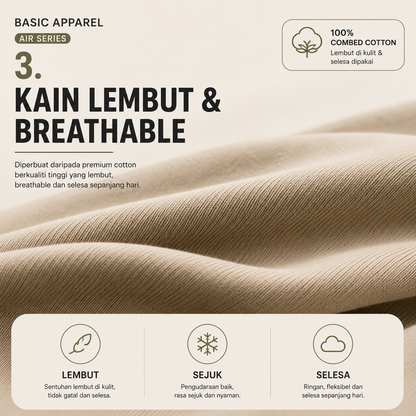 Basic Apparel Air Series Oversized Air Tee 240GSM