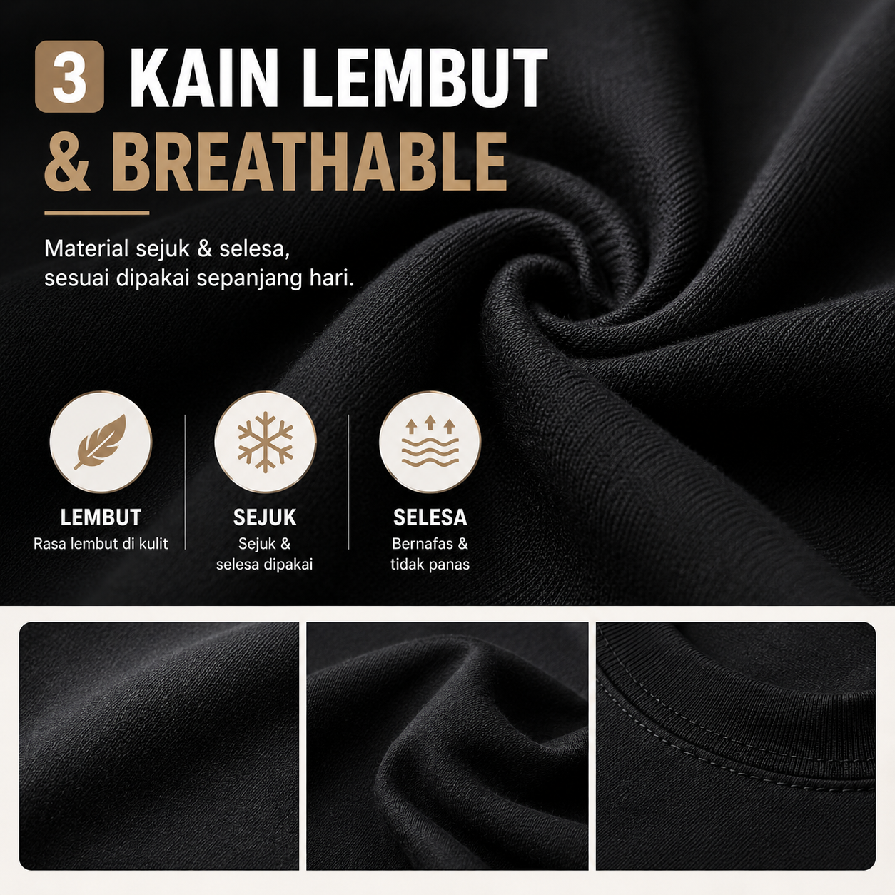 Premium Heavy Cotton T-Shirt 210GSM | 4 Helai RM100 | Original RM35/Helai