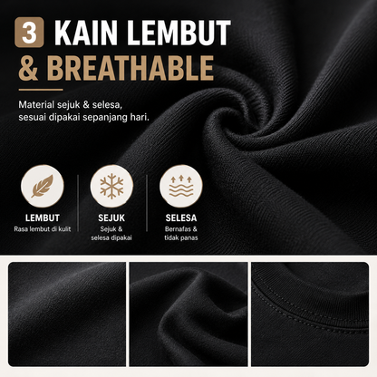 Premium Heavy Cotton T-Shirt 210GSM | 4 Helai RM100 | Original RM35/Helai