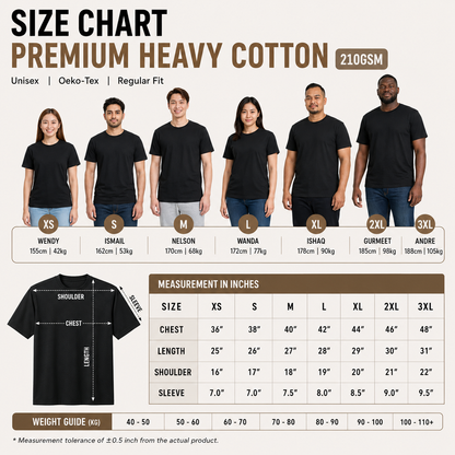 Premium Heavy Cotton T-Shirt 210GSM | 4 Helai RM100 | Original RM35/Helai